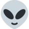 Alien emoji on Twitter